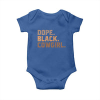 Dope Black Cowgirl Baby Onesie Black History Month African American - Wonder Print Shop