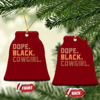 Dope Black Cowgirl Ceramic Ornament Black History Month African American - Wonder Print Shop