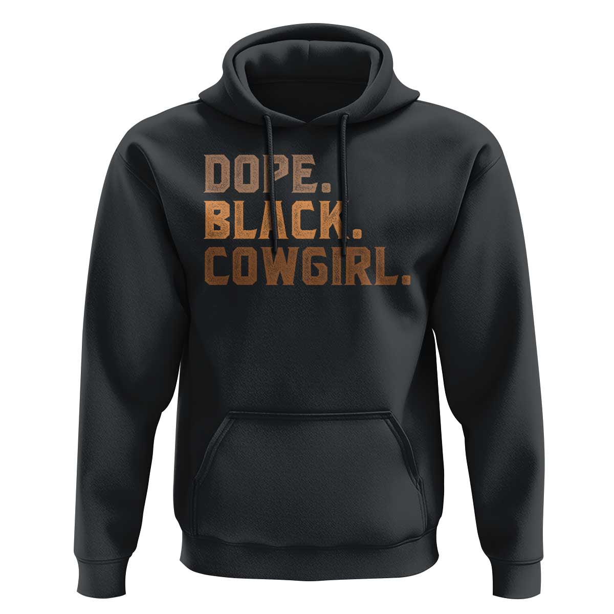 Dope Black Cowgirl Hoodie Black History Month African American - Wonder Print Shop