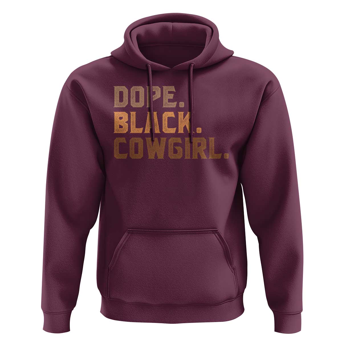 Dope Black Cowgirl Hoodie Black History Month African American - Wonder Print Shop