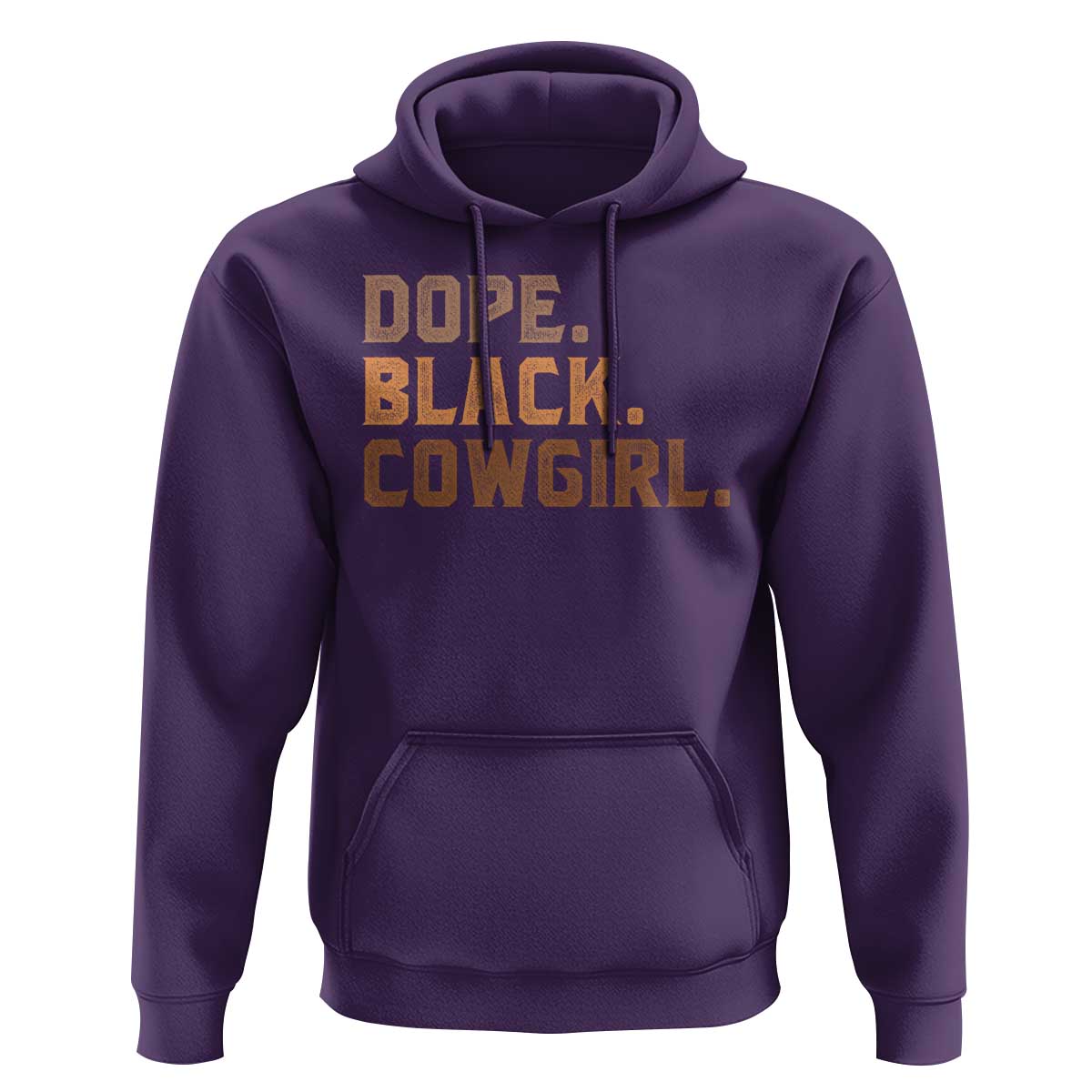 Dope Black Cowgirl Hoodie Black History Month African American - Wonder Print Shop