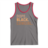 Dope Black Cowgirl Tank Top Black History Month African American - Wonder Print Shop