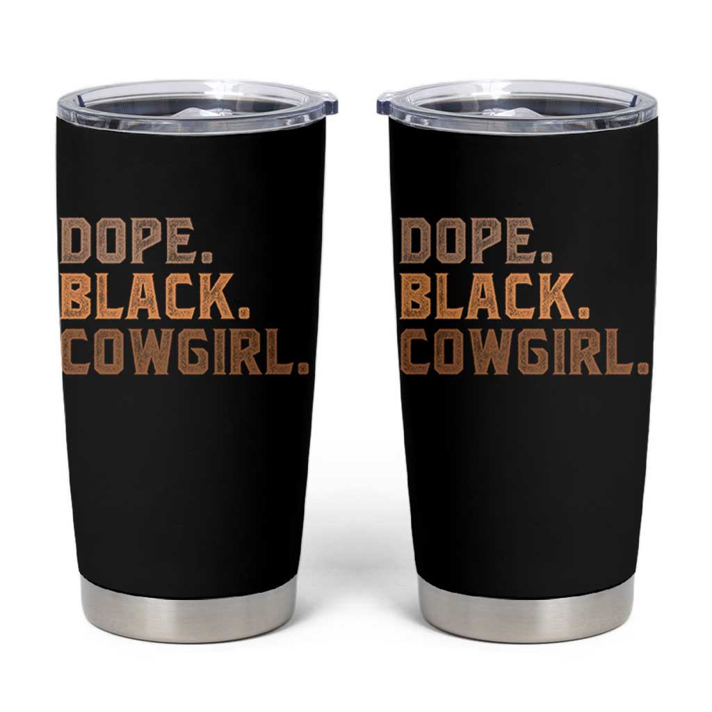Dope Black Cowgirl Tumbler Cup Black History Month African American - Wonder Print Shop
