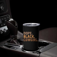 Dope Black Cowgirl Tumbler Cup Black History Month African American - Wonder Print Shop