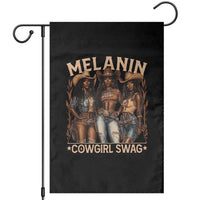 Melanin Cowgirls Garden Flag Black History Month African Melanin Pride