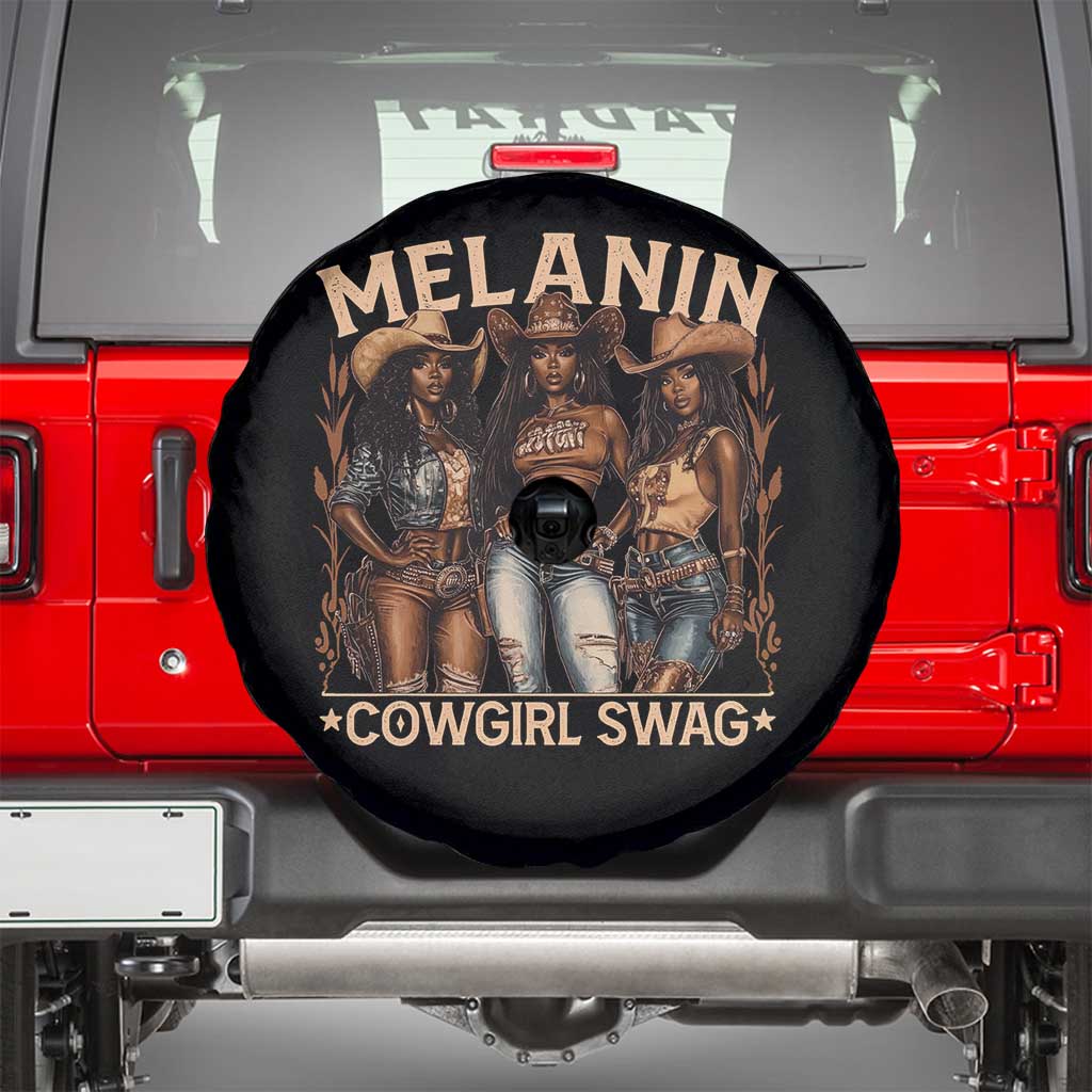 Melanin Cowgirls Spare Tire Cover Black History Month African Melanin Pride