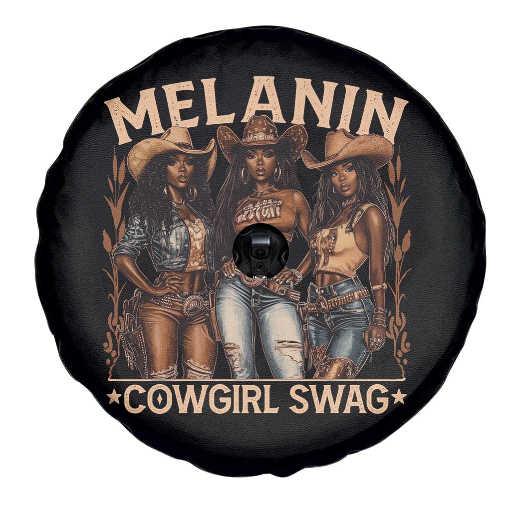 Melanin Cowgirls Spare Tire Cover Black History Month African Melanin Pride