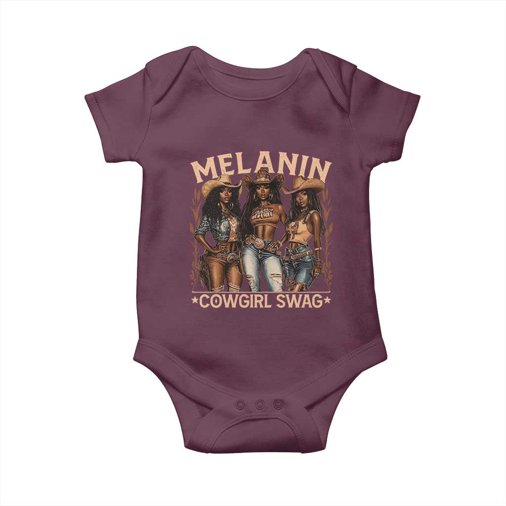 Melanin Cowgirls Baby Onesie Black History Month African Melanin Pride