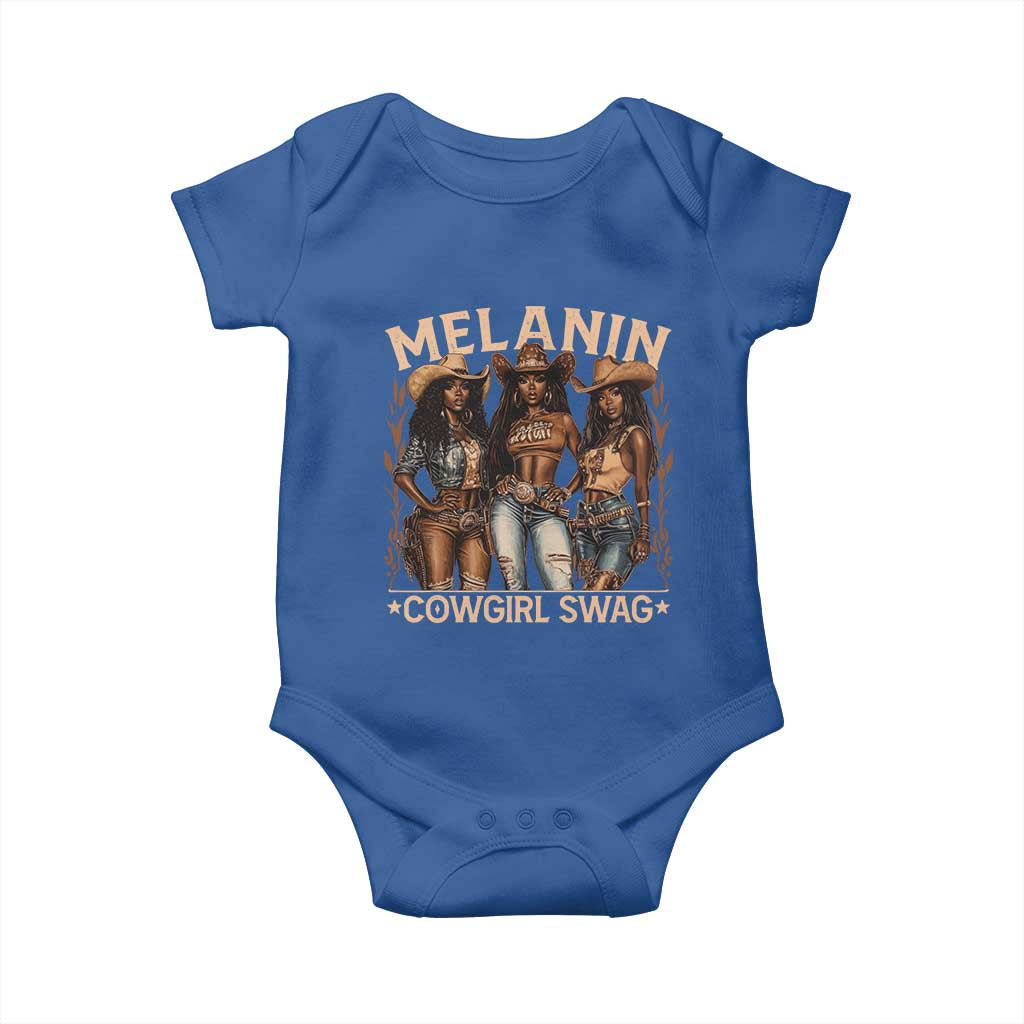 Melanin Cowgirls Baby Onesie Black History Month African Melanin Pride