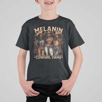 Melanin Cowgirls T Shirt For Kid Black History Month African Melanin Pride