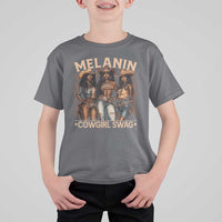Melanin Cowgirls T Shirt For Kid Black History Month African Melanin Pride