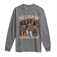 Melanin Cowgirls Long Sleeve Shirt Black History Month African Melanin Pride