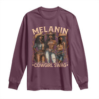 Melanin Cowgirls Long Sleeve Shirt Black History Month African Melanin Pride