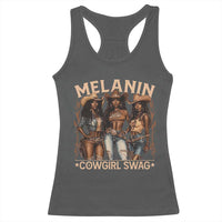 Melanin Cowgirls Racerback Tank Top Black History Month African Melanin Pride