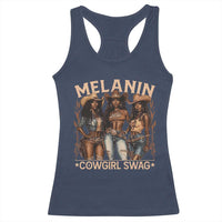 Melanin Cowgirls Racerback Tank Top Black History Month African Melanin Pride