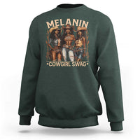 Melanin Cowgirls Sweatshirt Black History Month African Melanin Pride