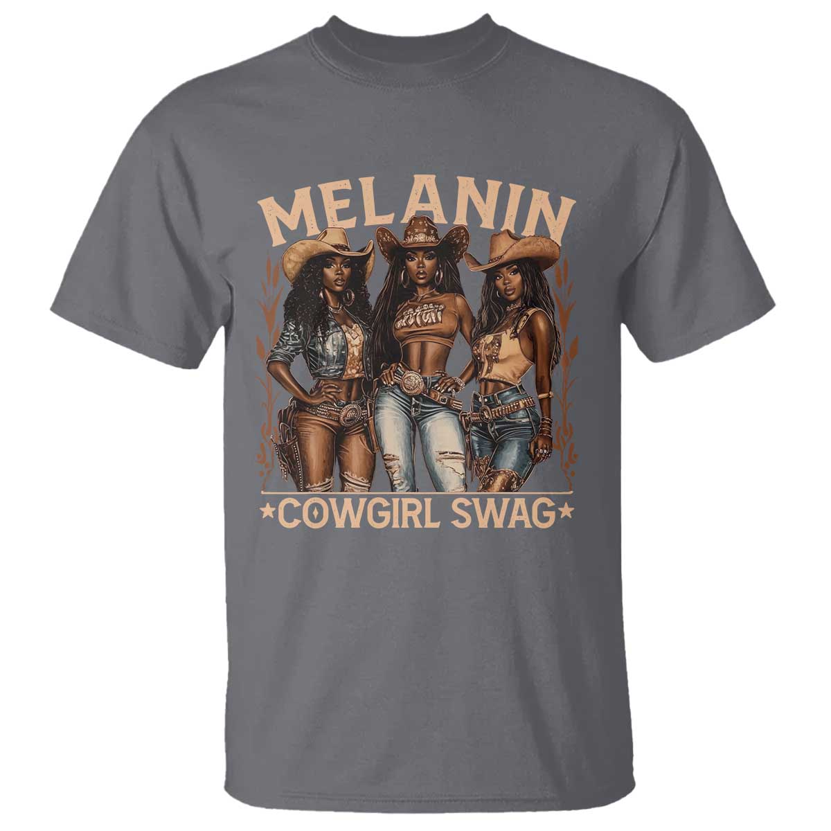 Melanin Cowgirls T Shirt Black History Month African Melanin Pride