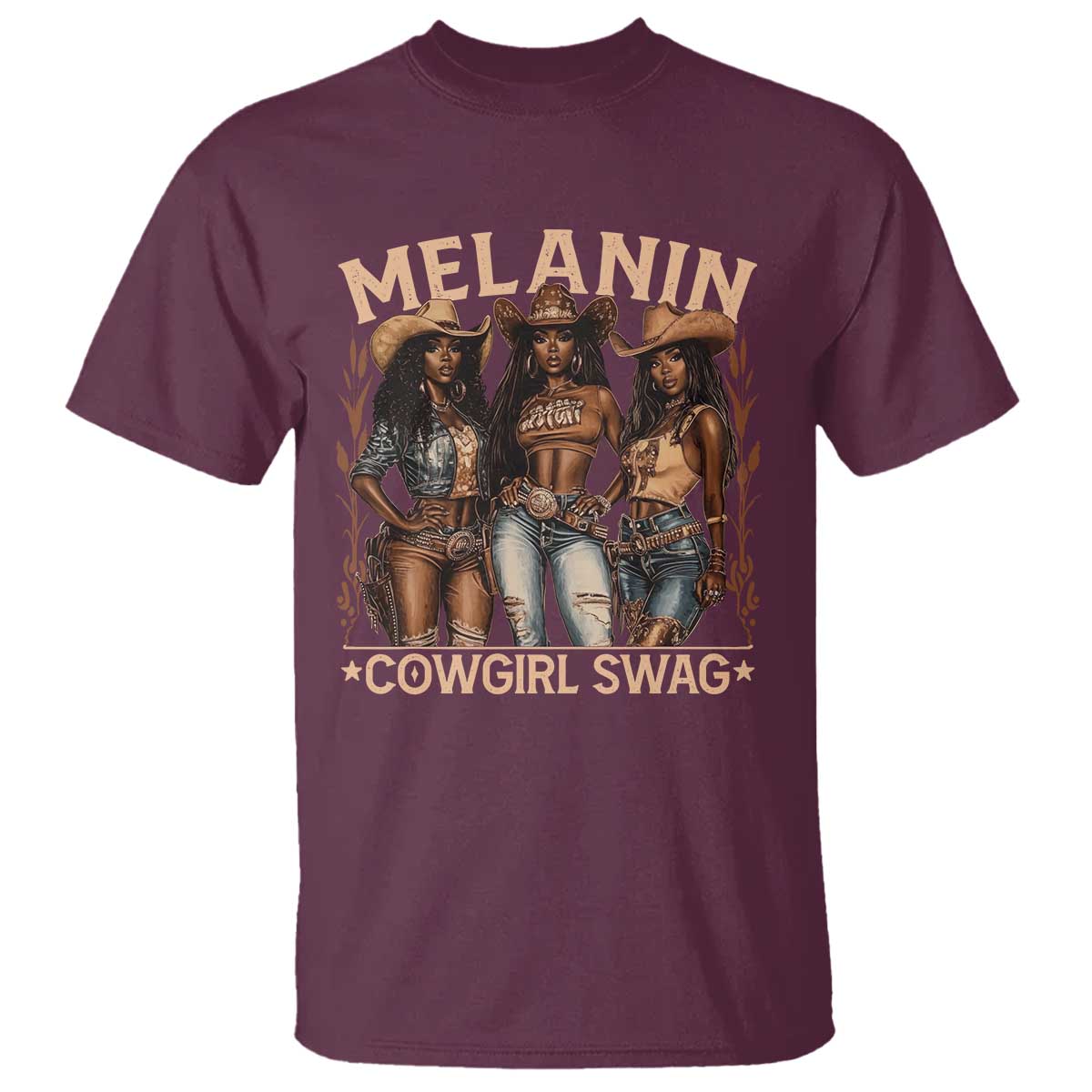 Melanin Cowgirls T Shirt Black History Month African Melanin Pride