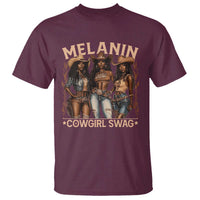 Melanin Cowgirls T Shirt Black History Month African Melanin Pride