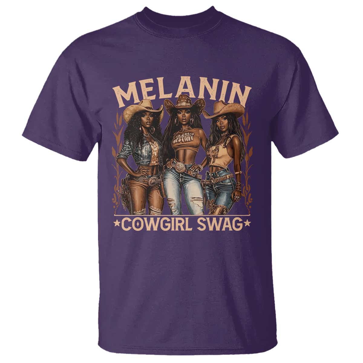 Melanin Cowgirls T Shirt Black History Month African Melanin Pride