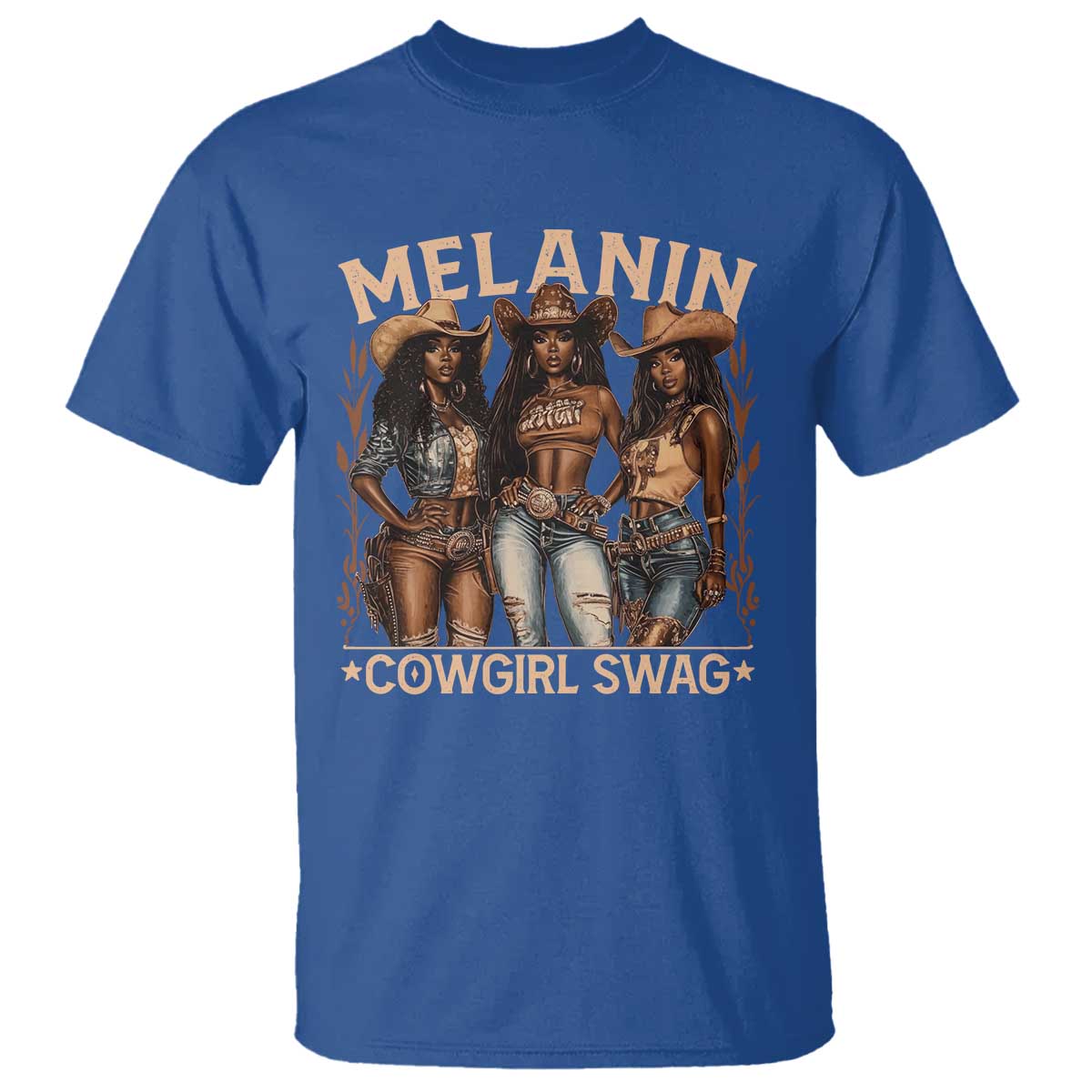 Melanin Cowgirls T Shirt Black History Month African Melanin Pride