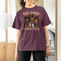 Melanin Cowgirls T Shirt For Women Black History Month African Melanin Pride