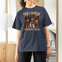 Melanin Cowgirls T Shirt For Women Black History Month African Melanin Pride