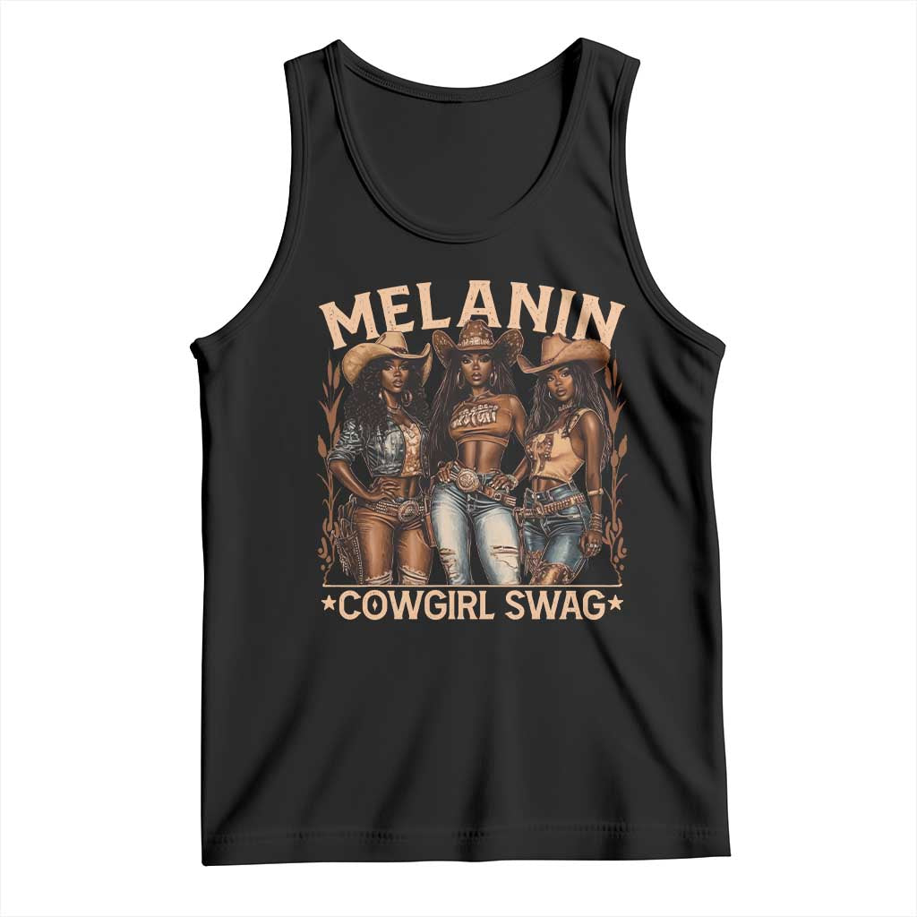 Melanin Cowgirls Tank Top Black History Month African Melanin Pride
