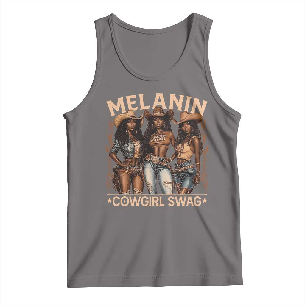 Melanin Cowgirls Tank Top Black History Month African Melanin Pride