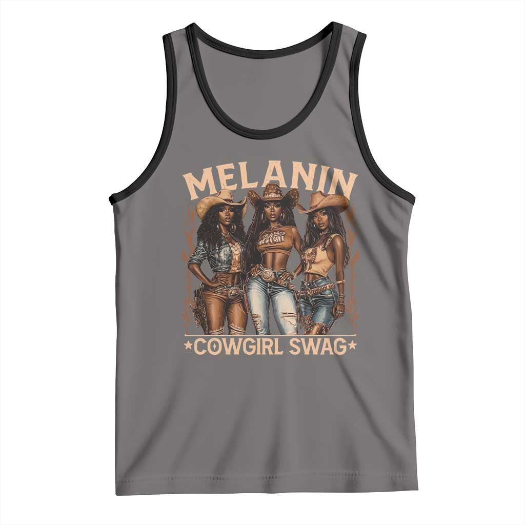 Melanin Cowgirls Tank Top Black History Month African Melanin Pride