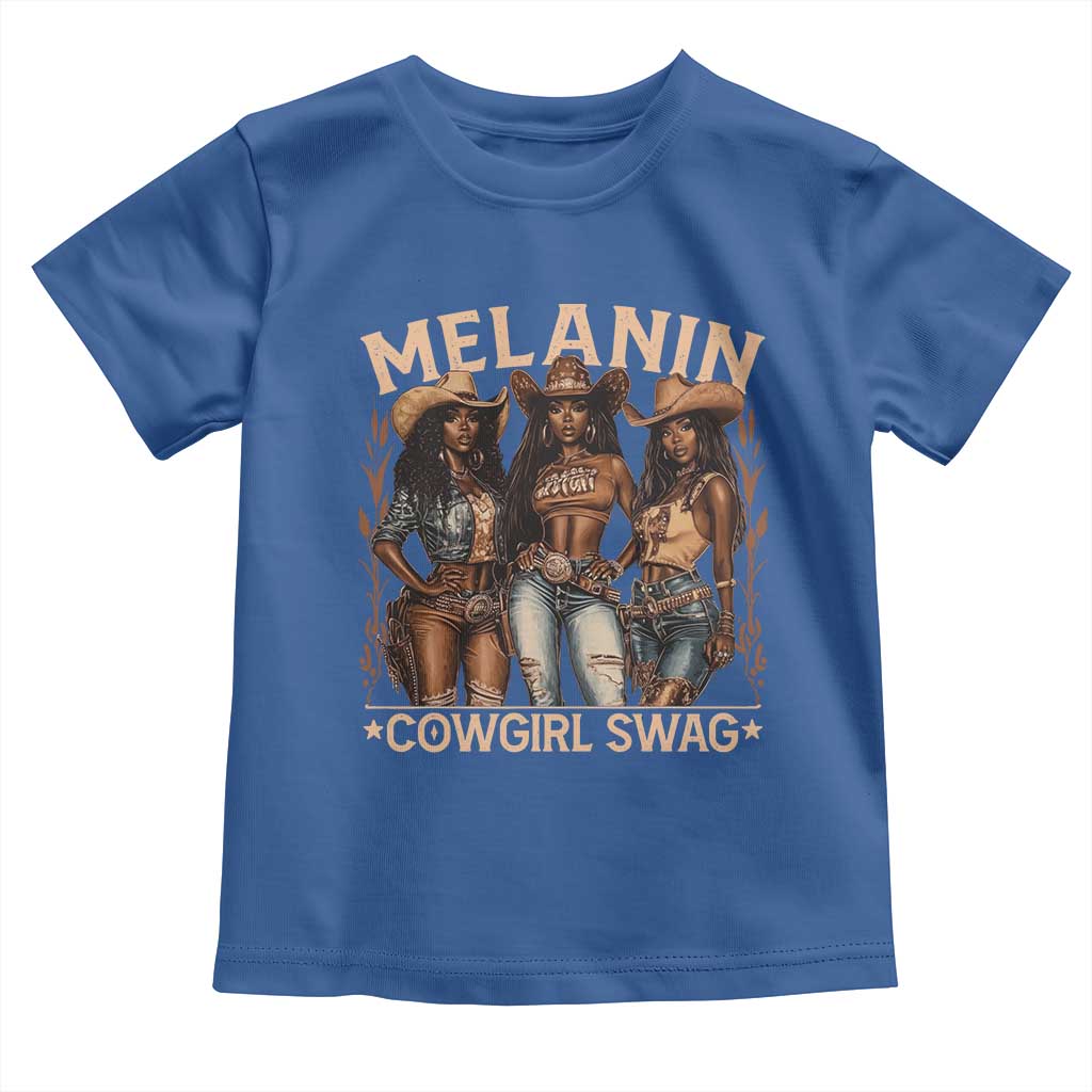 Melanin Cowgirls Toddler T Shirt Black History Month African Melanin Pride