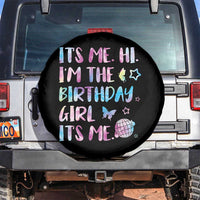 Its Me Hi Im The Birthday Girl Spare Tire Cover Tie Dye Colorful