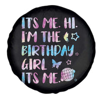 Its Me Hi Im The Birthday Girl Spare Tire Cover Tie Dye Colorful
