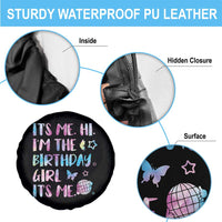 Its Me Hi Im The Birthday Girl Spare Tire Cover Tie Dye Colorful