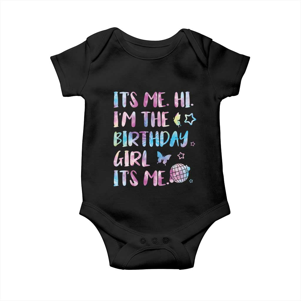 Its Me Hi Im The Birthday Girl Baby Onesie Tie Dye Colorful