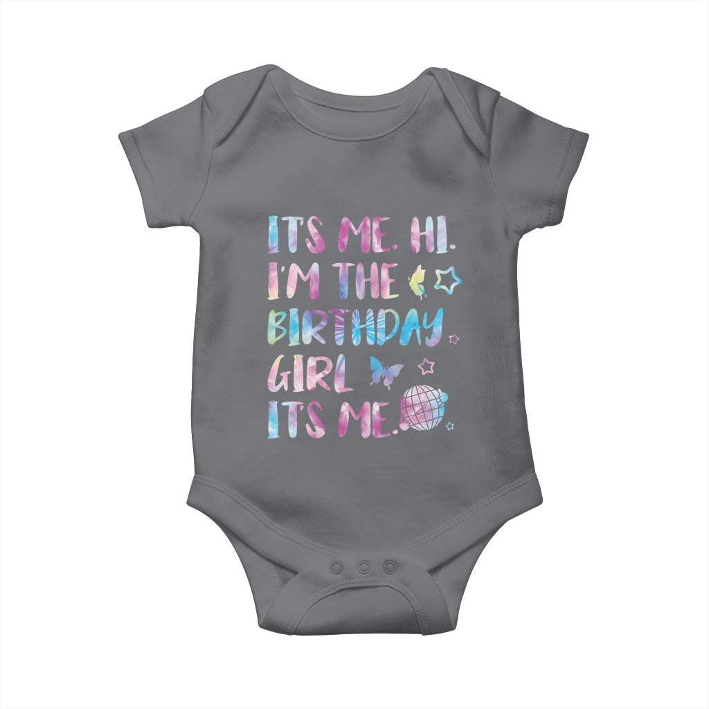 Its Me Hi Im The Birthday Girl Baby Onesie Tie Dye Colorful
