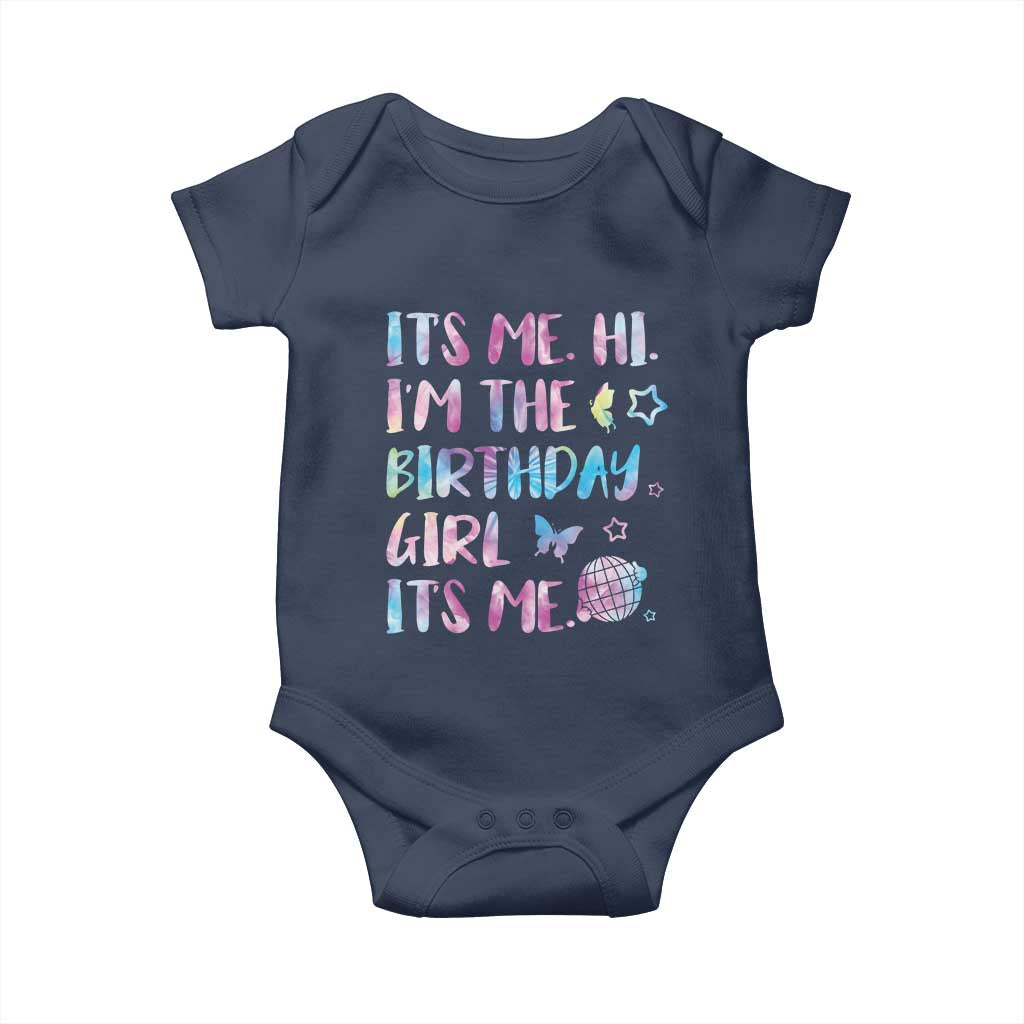 Its Me Hi Im The Birthday Girl Baby Onesie Tie Dye Colorful