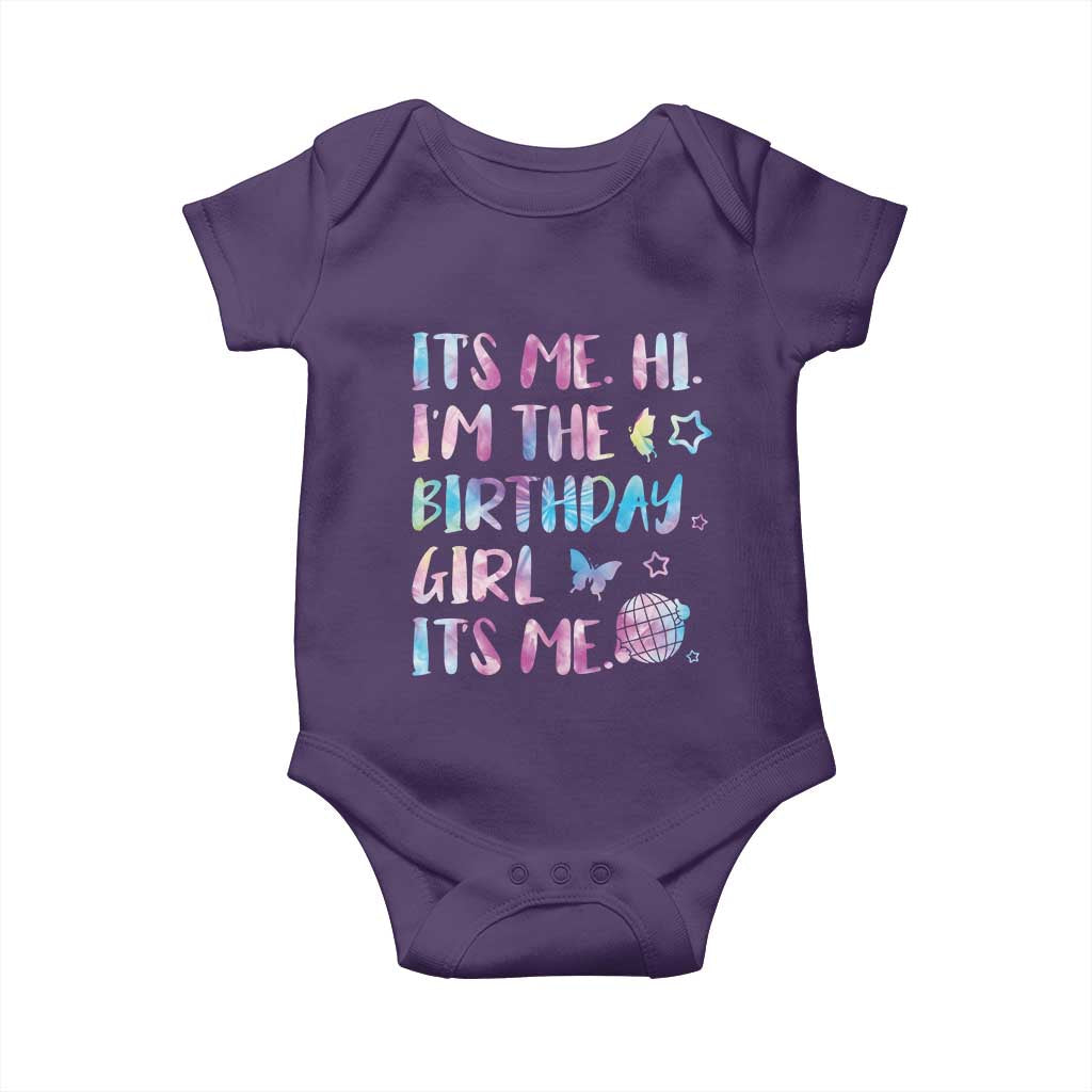 Its Me Hi Im The Birthday Girl Baby Onesie Tie Dye Colorful
