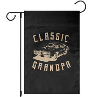 Funny Grandpa Classic Car Graphic Garden Flag
