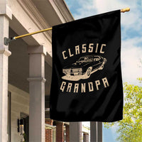 Funny Grandpa Classic Car Graphic Garden Flag
