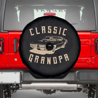Funny Grandpa Classic Car Graphic Spare Tire Cover