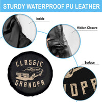 Funny Grandpa Classic Car Graphic Spare Tire Cover