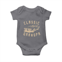 Funny Grandpa Classic Car Graphic Baby Onesie