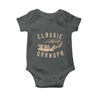 Funny Grandpa Classic Car Graphic Baby Onesie