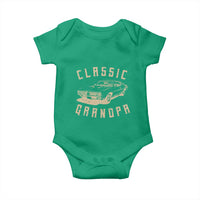 Funny Grandpa Classic Car Graphic Baby Onesie