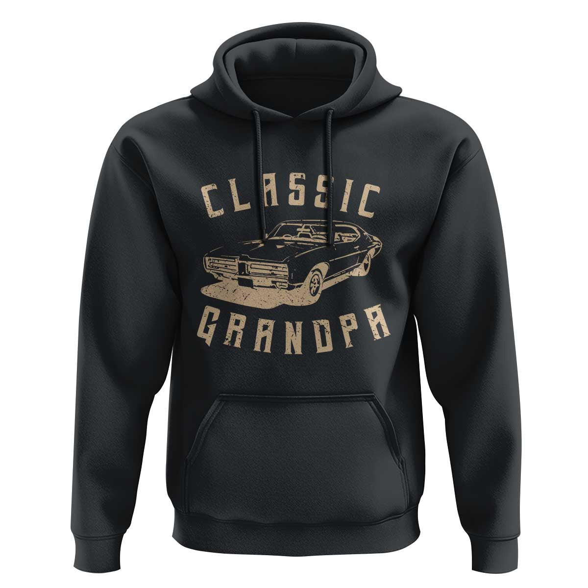 Funny Grandpa Classic Car Graphic Hoodie