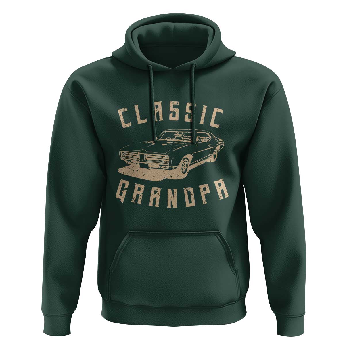 Funny Grandpa Classic Car Graphic Hoodie