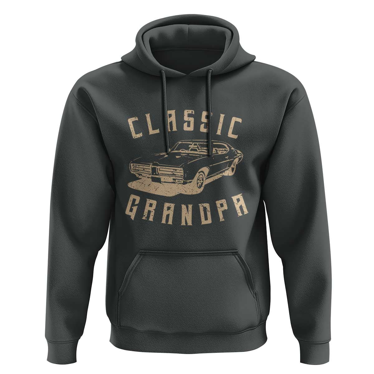 Funny Grandpa Classic Car Graphic Hoodie