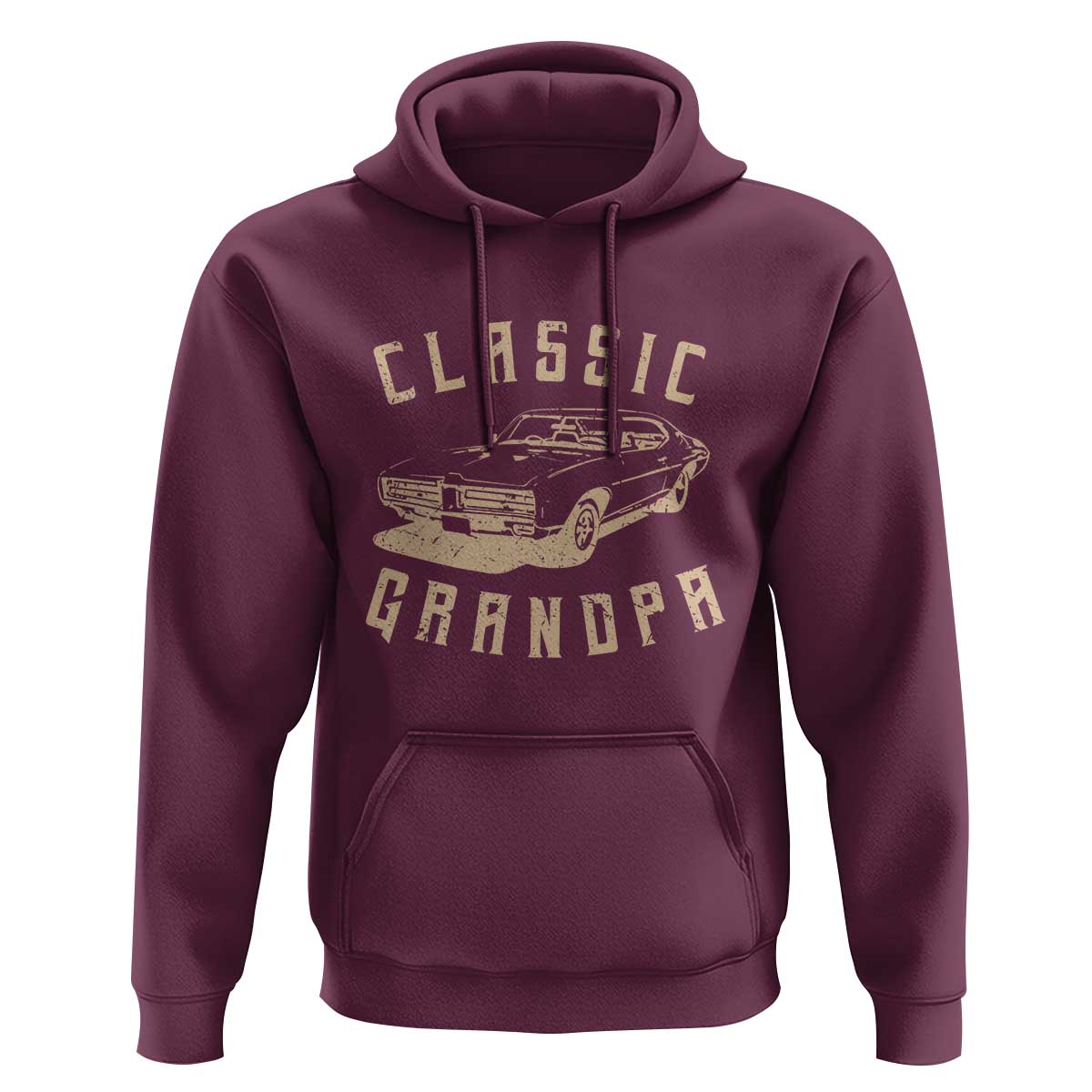 Funny Grandpa Classic Car Graphic Hoodie