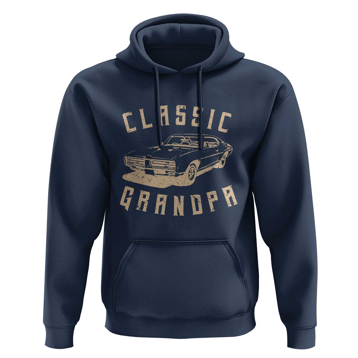 Funny Grandpa Classic Car Graphic Hoodie